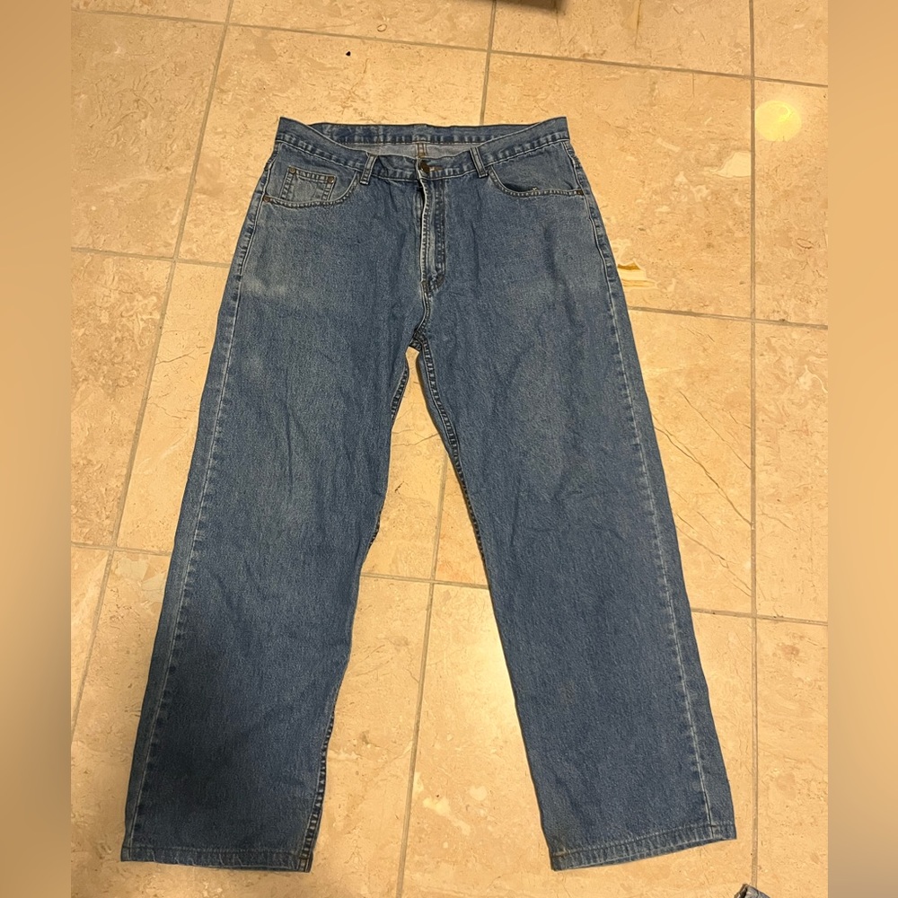 Medium wash cute fall jeans